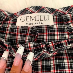 Gemilli Plaid Stretchy Pants